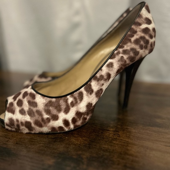 🐆 Giuseppe Zanotti Calf Hair Pumps Size 11 IT 41 Leopard fur MSRP $775ish - Picture 8 of 9